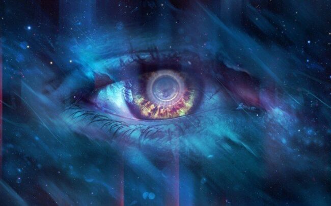 178401-digital_art-minimalism-blue-eyes-dots-space-lines-736×459